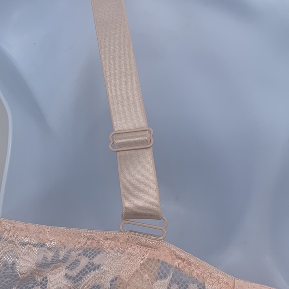 Mopas Padded Lace "Peach" Bra Size 38DD - Picture 5 of 8